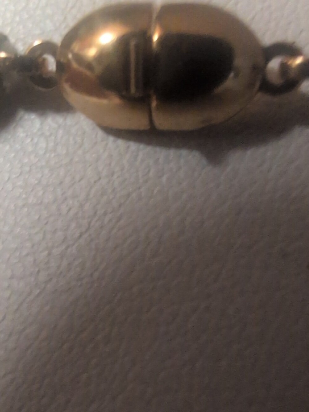 Monet  Cream Pearl Necklace with Gold Clasp - Picture 7 of 7